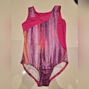 Danskin Purple Pink Orange Gold Leotard Sz 6-6X